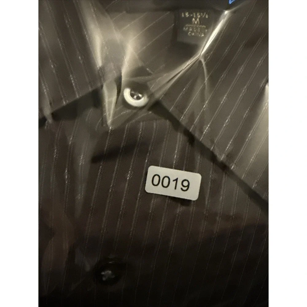 Banana Republic Slim Fit Button Down Shirt Mens M Brown Striped Woven In Italy
